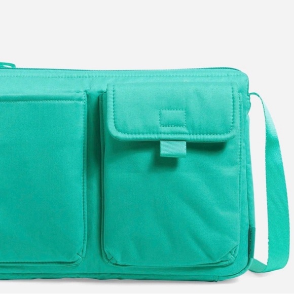 Vera Bradley Utility Small Crossbody Bag Turquoise Sky - Picture 5 of 12